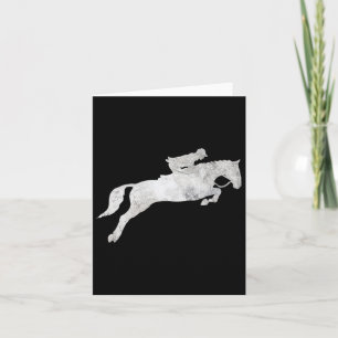 Jumping Galloping Horseck Riding Vintage Hor Kort