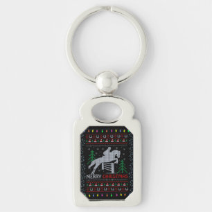  jumping God jul Rektangulärt Silverfärgad Nyckelring