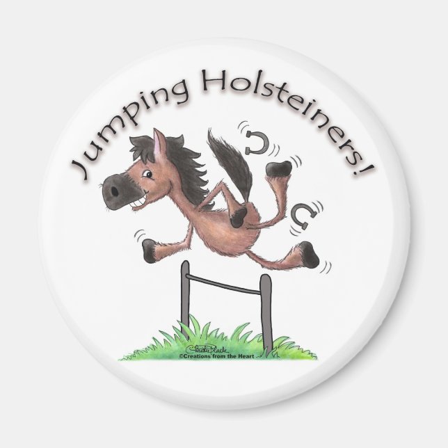 Jumping Holsteiners! Magnet (Framsidan)