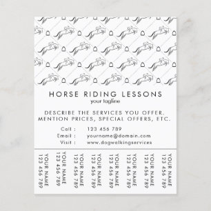 Jumping Horse Hästtränare Flygblad