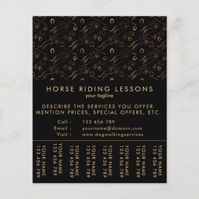 Jumping Horse |  | Hästtränare Flygblad (Framsidan)