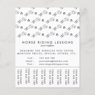 Jumping Horse      Hästtränare Flygblad