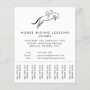 Jumping Horse      Hästtränare Flygblad