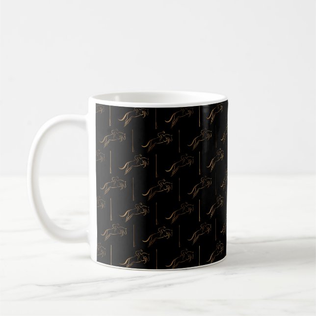 Jumping Horse |  | Hästtränare Kaffemugg (Vänster)