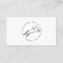 Jumping Horse |  | Hästtränare Visitkort