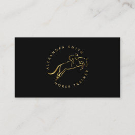Jumping Horse |  | Hästtränare Visitkort