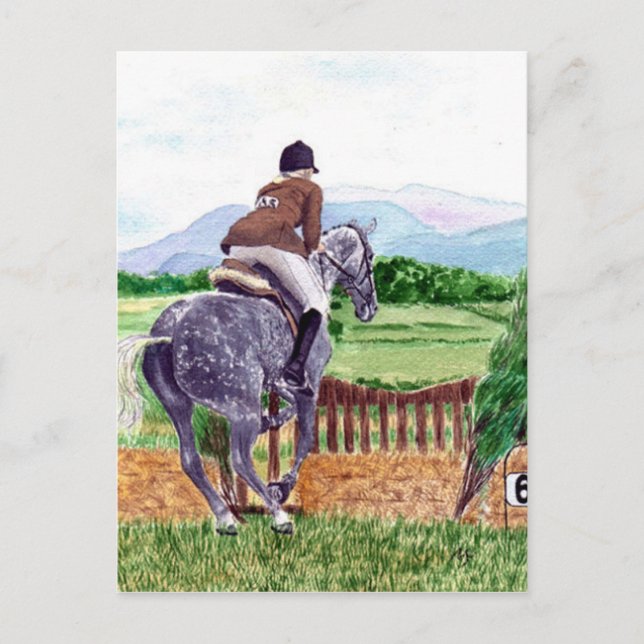 Jumping Horse Postcard Vykort (Framsida)