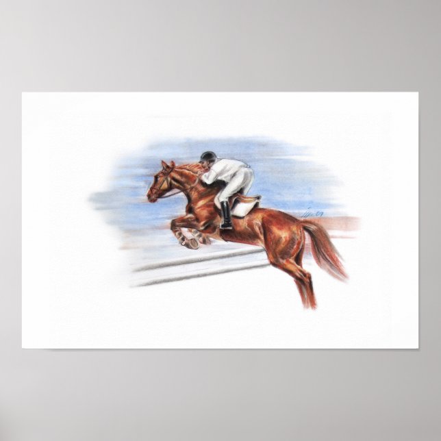 Jumping Horse Poster (Framsidan)