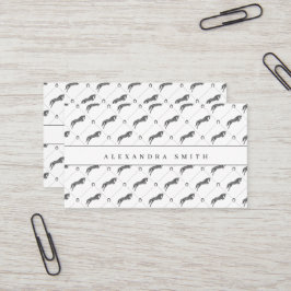 Jumping Horse | Scribble Horse | Guld Horse Visitkort