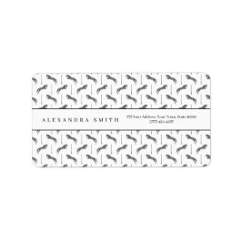 Jumping Horse | Scribble Horse | Hästtränare Adressetikett