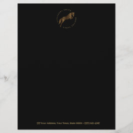 Jumping Horse | Scribble Horse | Hästtränare Brevhuvud