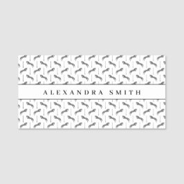 Jumping Horse | Scribble Horse | Hästtränare Namnbricka