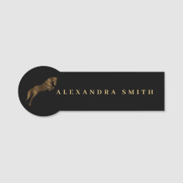 Jumping Horse | Scribble Horse | Hästtränare Namnbricka