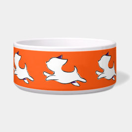 Jumping Hund Mönster Pet Bowl