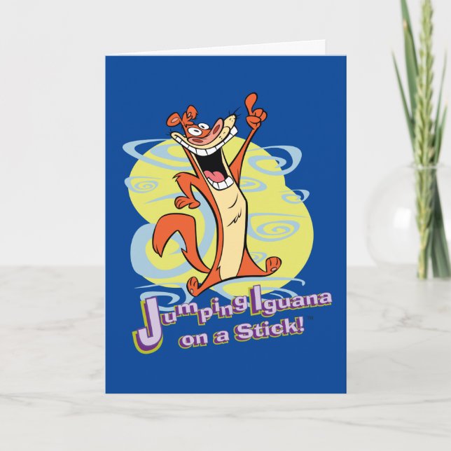 Jumping Igauna on a Stick!™ Kort (Framsida)