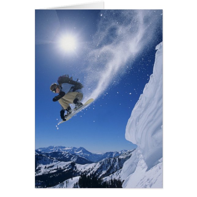 Jumping in Snake Bäck Canyon från Clayton 3 Hälsningskort (Framsidan)