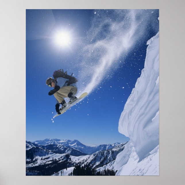 Jumping in Snake Bäck Canyon från Clayton 3 Poster (Framsidan)