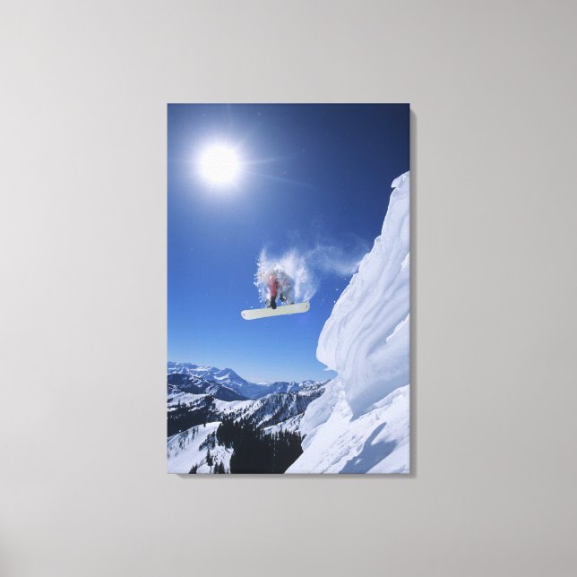 Jumping in Snake Bäck Canyon från Clayton Canvastryck (Framsida)