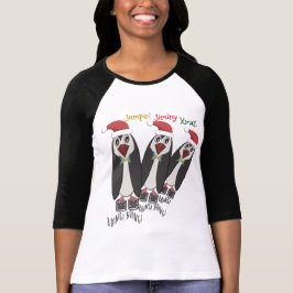 Jumping Jiminy Jul - Funny Penguins T-shirt