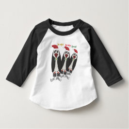 Jumping Jiminy jul -Kid Storlek- Funny Penguins Tee