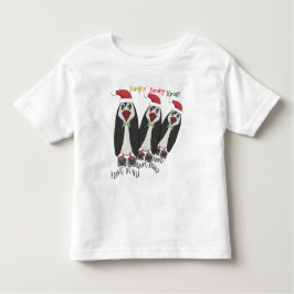Jumping Jiminy jul -Kid Storlek- Funny Penguins Tee