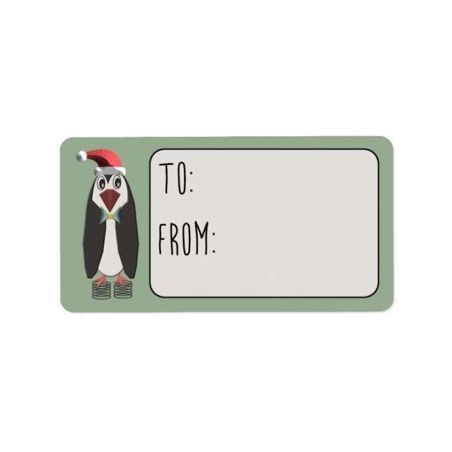 Jumping Jiminy jul to-from Adressetikett (Framsidan)