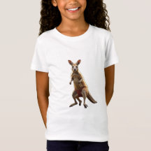 Jumping Joey: Lekfull Kangaroo T-Shirt-design