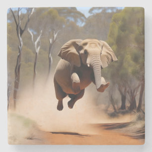 "Jumping Joy: Animeraden Elephants'Leap" Stenunderlägg