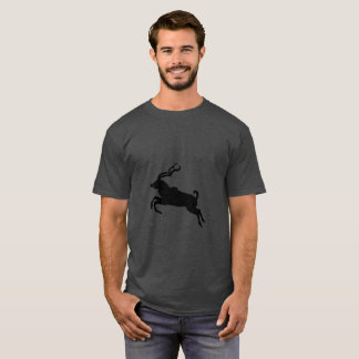 Jumping kudu silhouette t shirt
