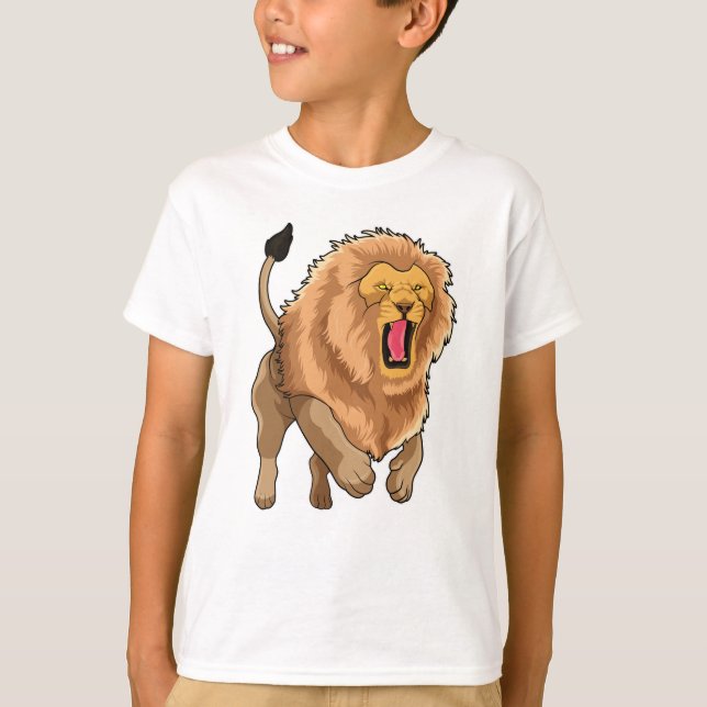 Jumping Lejon T Shirt (Framsida)
