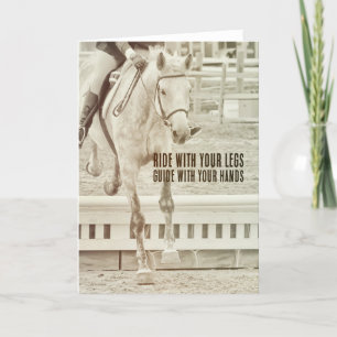 JUMPING LODRÄT Greeting Card Tack Kort