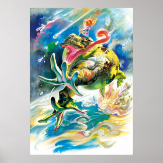 Jumping på regndagen poster