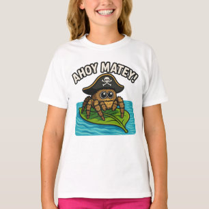 Jumping Pirat Spider Äventyr kapten Webbeard T Shirt
