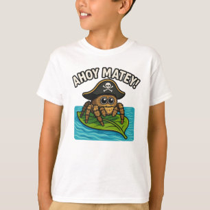 Jumping Pirat Spider Äventyr kapten Webbeard T Shirt