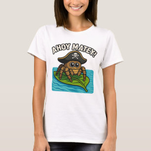 Jumping Pirat Spider Äventyr kapten Webbeard T Shirt
