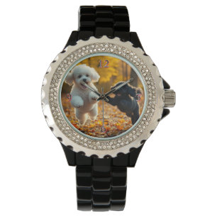 Jumping Pudel Puppies Armbandsur