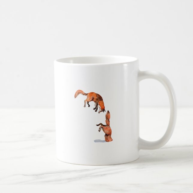 Jumping Red Fox Kaffemugg (Höger)