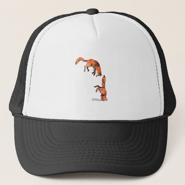 Jumping Red Fox Keps (Framsida)
