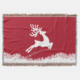 Jumping Reindeer throw filt