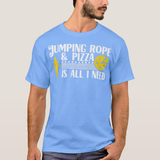 Jumping Rope och Pizza Älskare-jump Roping Idrotts T Shirt