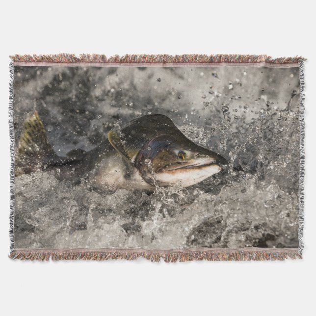 Jumping Salmon Filt (Framsidan)