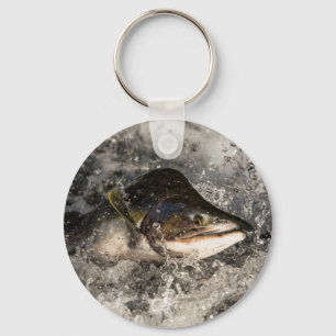 Jumping Salmon Nyckelring