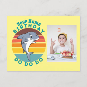 Jumping Shark Birthday Helg Vykort