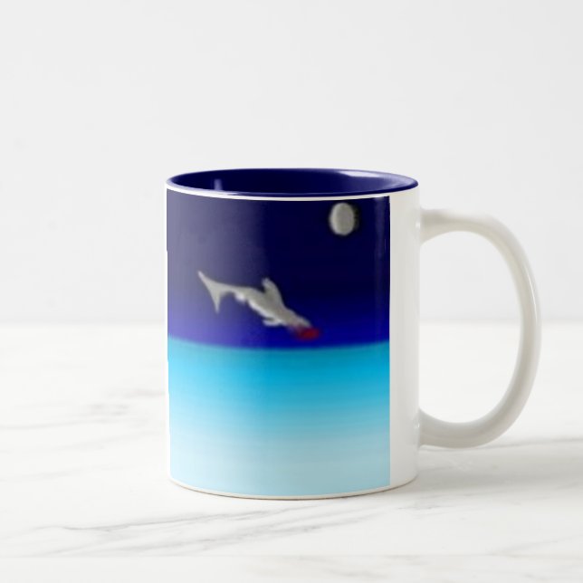 Jumping Shark Två-Tonad Mugg (Höger)