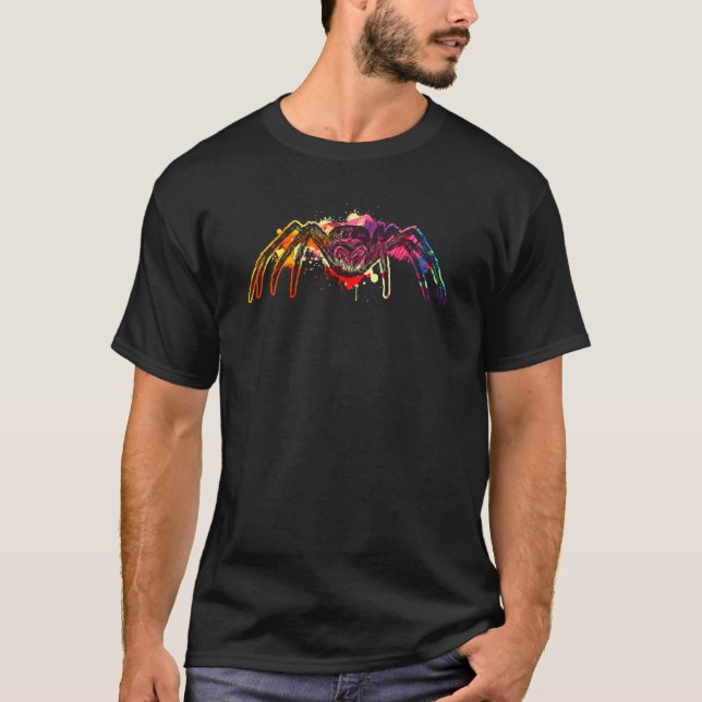Jumping Spider Animal Colorful 5 T Shirt (Framsida)