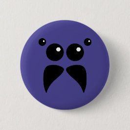 Jumping Spider Ansikte Button Knapp