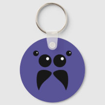 Jumping Spider Ansikte Keychain
