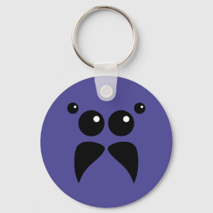 Jumping Spider Ansikte Keychain Nyckelring