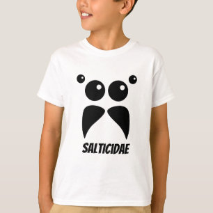 Jumping Spider Ansikte Namn T-Shirt (barn)