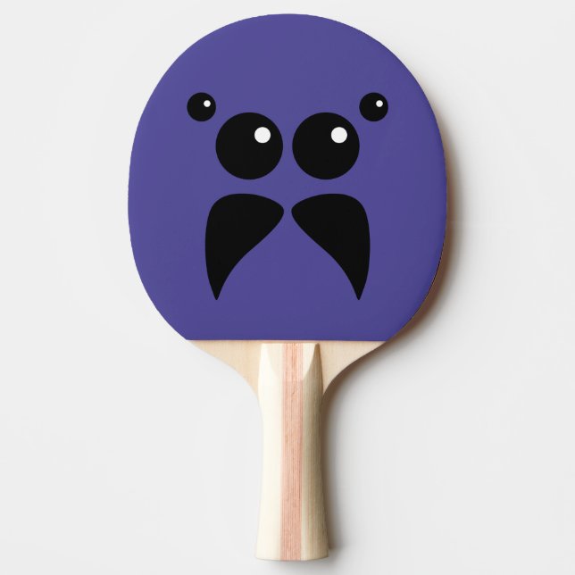 Jumping Spider Ansikte Ping Pong Paddle Pingisracket (Framsidan)